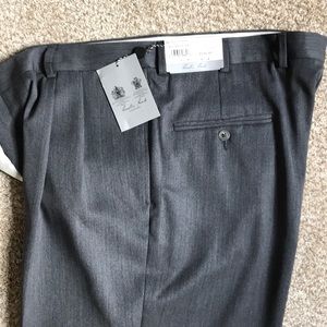 Men’s Pleated and Cuffed Dress Pants